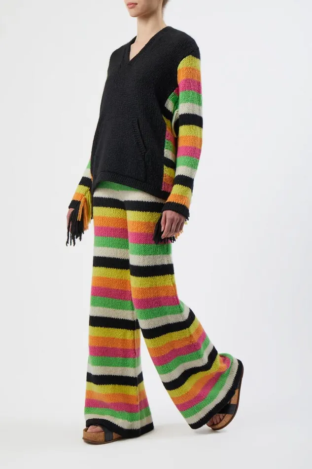 Gabriela Hearst Pants Women Liu Knit Pant In Multi Striped Cashmere