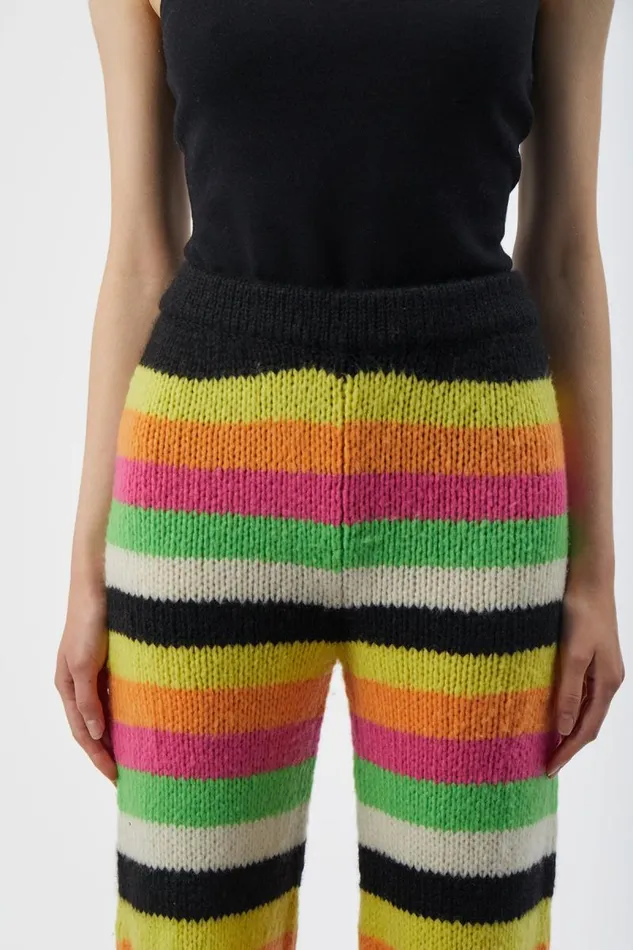 Gabriela Hearst Pants Women Liu Knit Pant In Multi Striped Cashmere