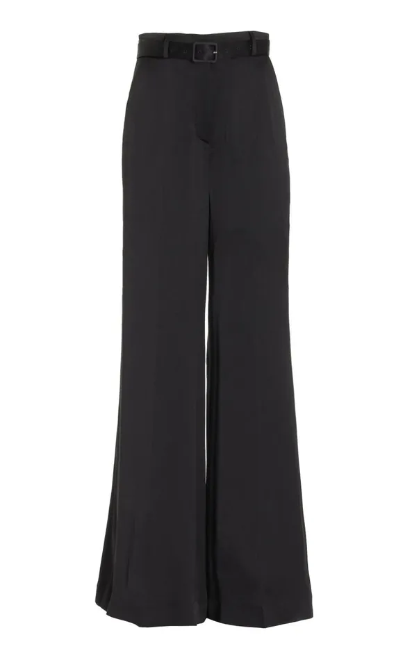 Gabriela Hearst Pants Women Mabon Pant In Black Silk Satin