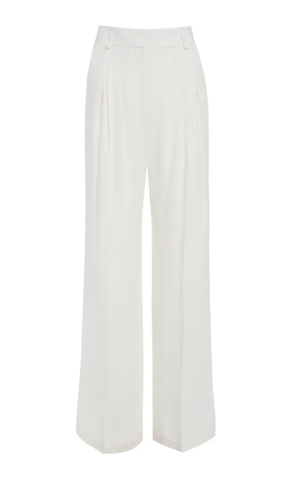 Gabriela Hearst Pants Women Maura Pant In Ivory Silk Crepe