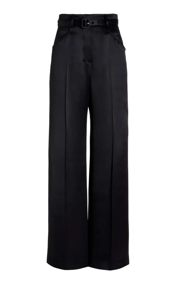 Gabriela Hearst Pants Women Norman Pant In Black Silk