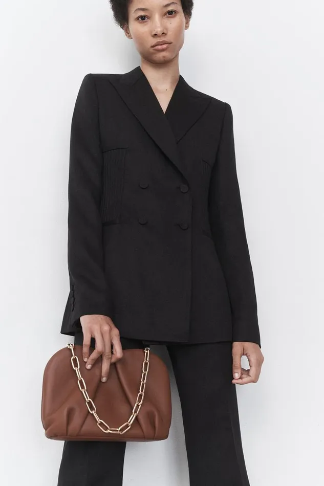 Gabriela Hearst Pants Women Rhein Pant In Black Textured Linen