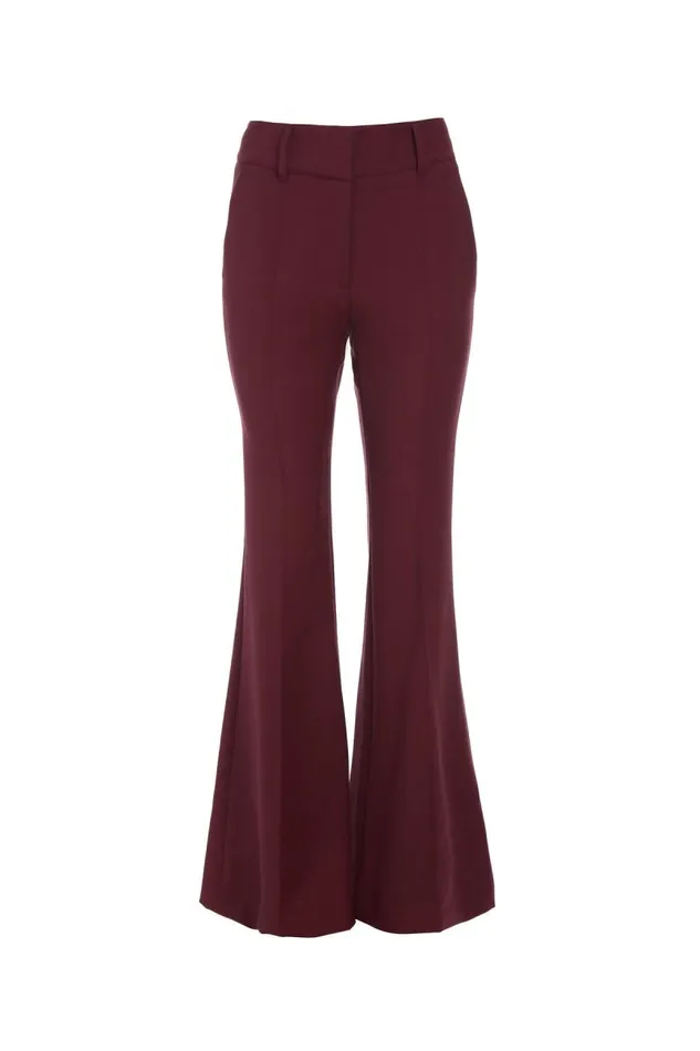 Gabriela Hearst Pants Women Rhein Pant In Bordeaux Sportswear Wool