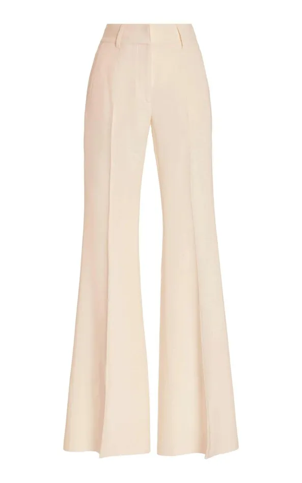Gabriela Hearst Pants Women Rhein Pant In Ivory Wool Silk Cady