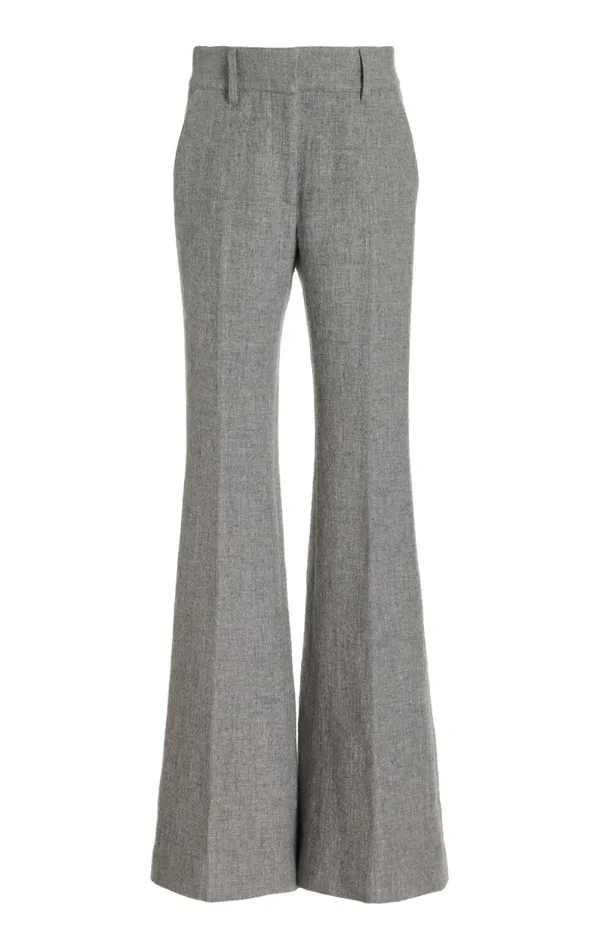 Gabriela Hearst Pants Women Rhein Pant In Light Grey Melange Cashmere Linen