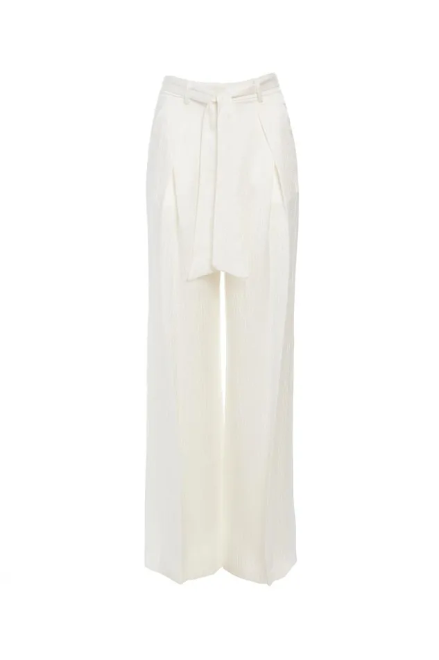 Gabriela Hearst Pants Women Thomazia Pant In Ivory Silk