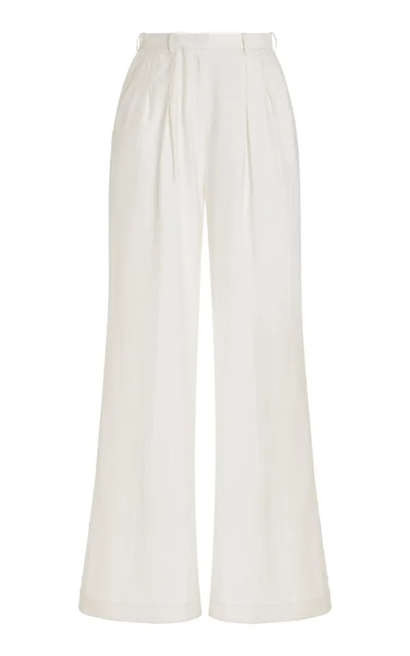 Gabriela Hearst Pants Women Vargas Pant In Ivory Lightweight Cashmere