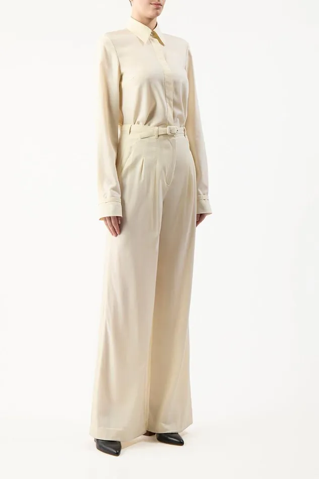 Gabriela Hearst Pants Women Vargas Pant In Ivory Lightweight Cashmere
