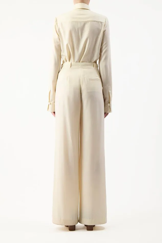 Gabriela Hearst Pants Women Vargas Pant In Ivory Lightweight Cashmere