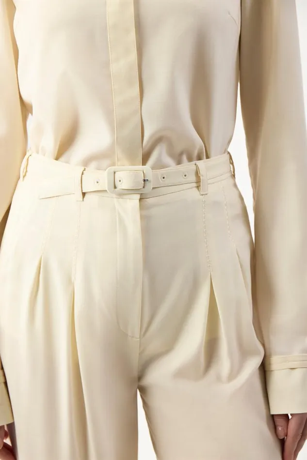 Gabriela Hearst Pants Women Vargas Pant In Ivory Lightweight Cashmere
