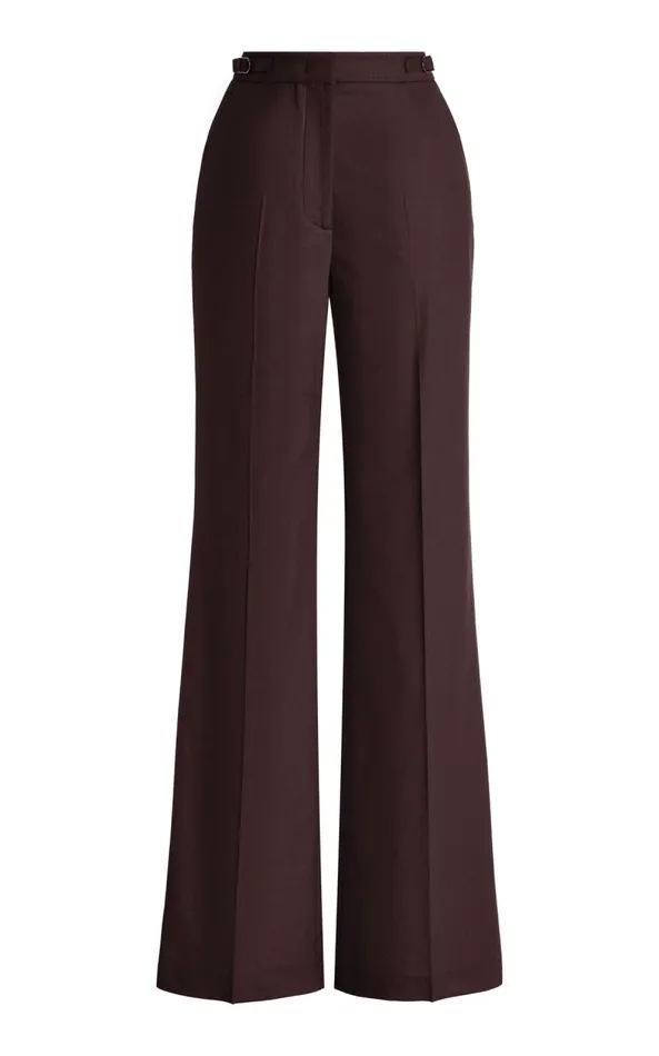 Gabriela Hearst Pants Women Vesta Pant In Chocolate Superfine Wool