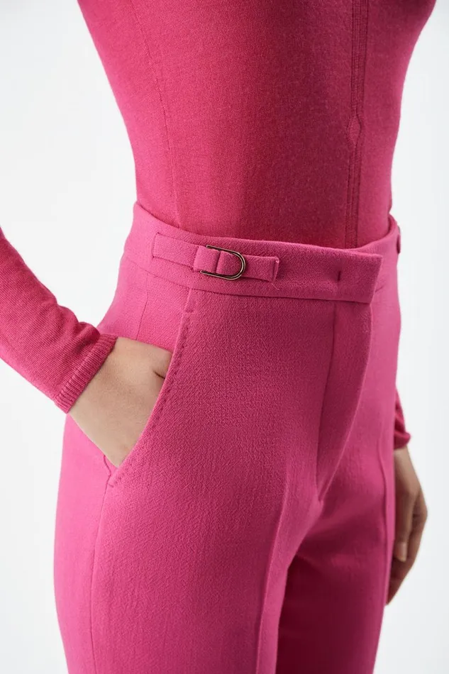 Gabriela Hearst Pants Women Vesta Pant In Fuchsia Virgin Wool Crepe