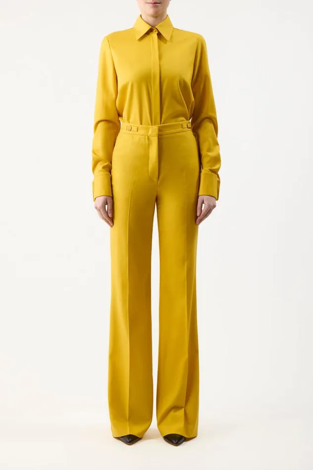 Gabriela Hearst Pants Women Vesta Pant In Golden Birch Superfine Wool