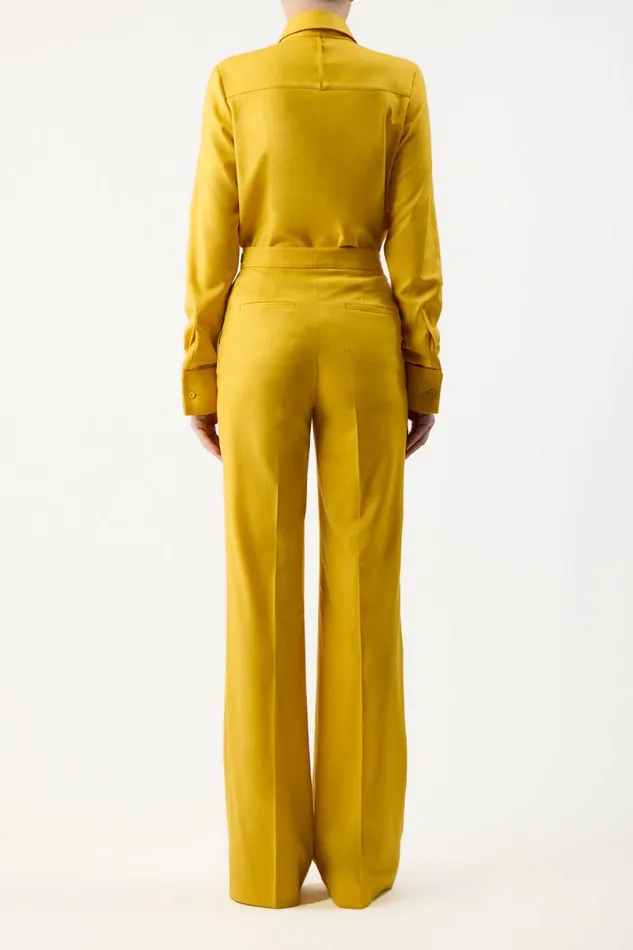 Gabriela Hearst Pants Women Vesta Pant In Golden Birch Superfine Wool