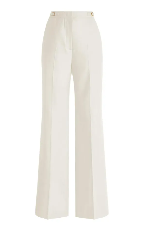 Gabriela Hearst Pants Women Vesta Pant In Ivory Sportswear Wool