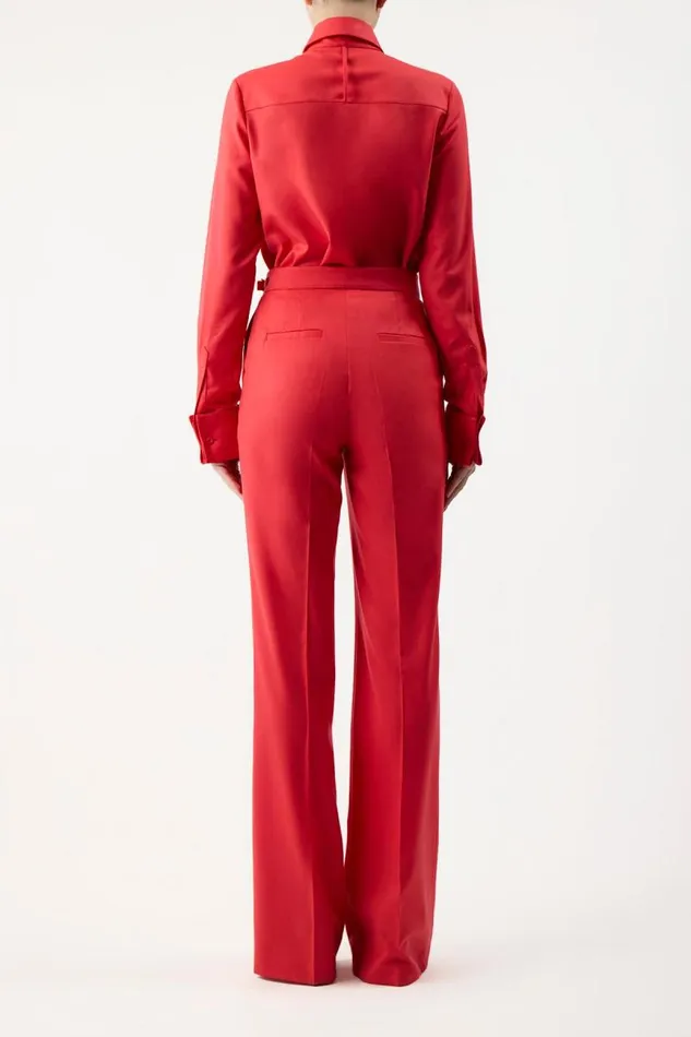 Gabriela Hearst Pants Women Vesta Pant In Red Topaz Superfine Wool