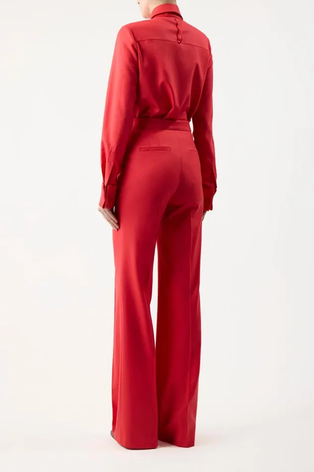 Gabriela Hearst Pants Women Vesta Pant In Red Topaz Superfine Wool