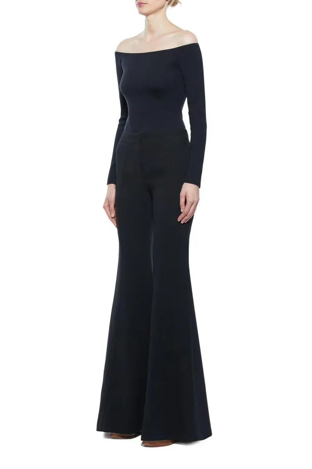 Gabriela Hearst Pants Women Vita Pant In Black DoubleFace Wool Crepe
