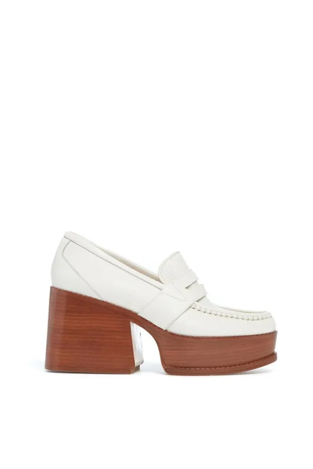 Gabriela Hearst Platforms Women Augusta Platform Loafer In Cream Leather