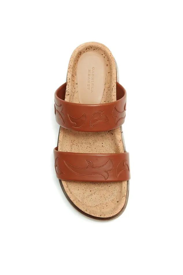 Gabriela Hearst Platforms Women Flame Striker Sandal In Cognac Leather