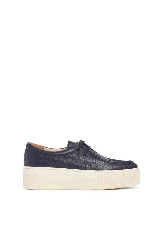 Gabriela Hearst Platforms Women Fontaina Platform Sneaker In Dark Navy Leather Gabriela Hearst Platforms Women Fontaina Platform Sneaker In Dark Navy Leather
