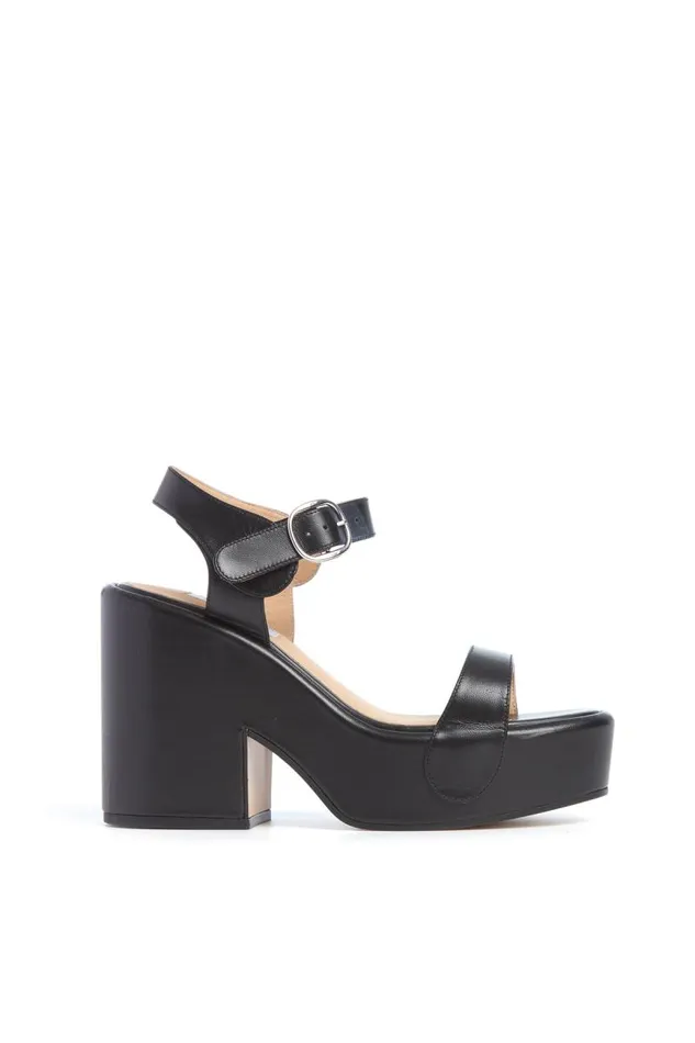 Gabriela Hearst Platforms Women Iris Platform Sandal In Black Leather