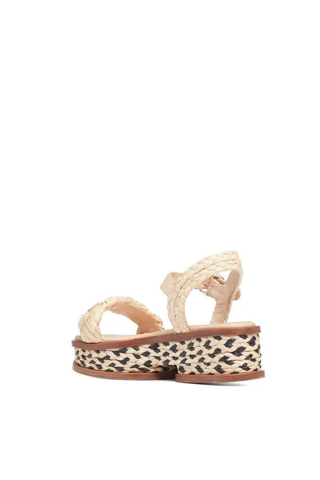 Gabriela Hearst Platforms Women Michael Platform Sandal In Cream Raffia
