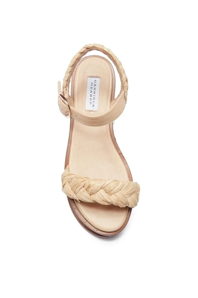 Gabriela Hearst Platforms Women Michael Platform Sandal In Cream Raffia