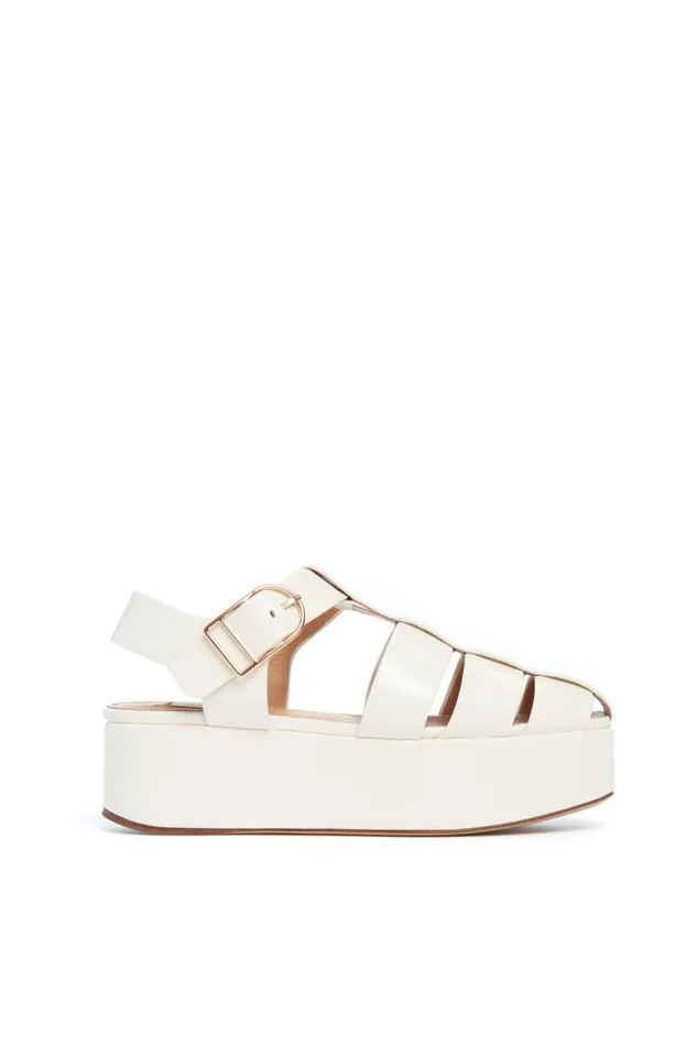Gabriela Hearst Platforms Women Mila Plateau Sandal In Cream Leather