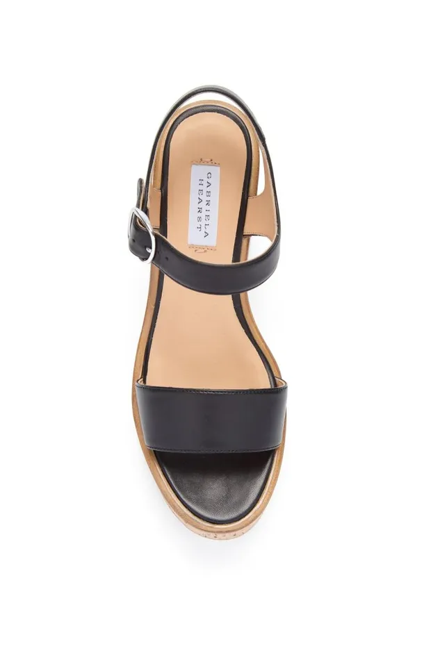 Gabriela Hearst Platforms Women Sardis Platform Sandal In Black Nappa Leather