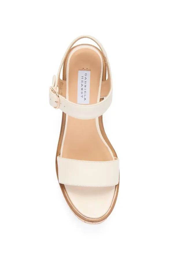 Gabriela Hearst Platforms Women Sardis Platform Sandal In Cream Nappa Leather