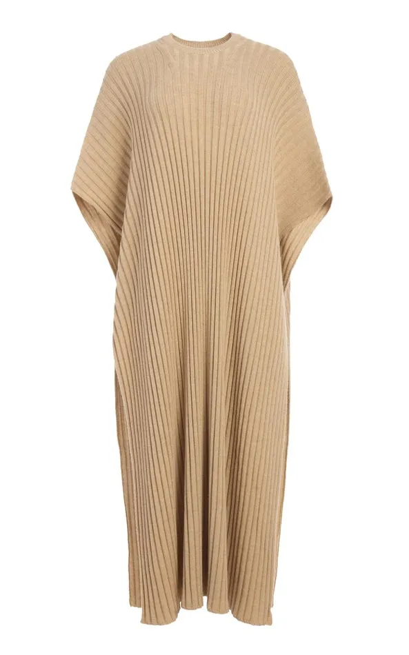 Gabriela Hearst Ponchos and Capes Women Taos Knit Poncho In Hay Merino Wool Cashmere Gabriela Hearst Ponchos and Capes Women Taos Knit Poncho In Hay Merino Wool Cashmere