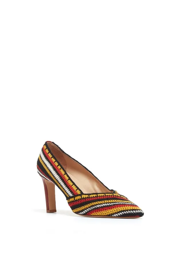 Gabriela Hearst Pumps Women Azalea High Heel Pump In Rust Multi Crochet