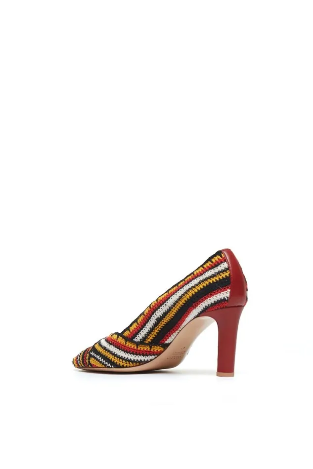 Gabriela Hearst Pumps Women Azalea High Heel Pump In Rust Multi Crochet