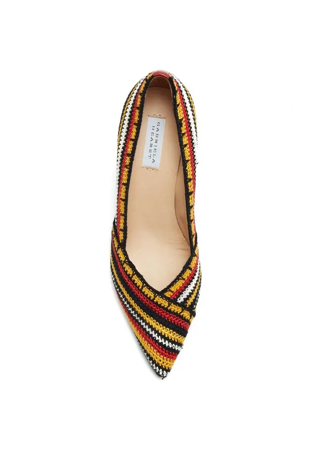 Gabriela Hearst Pumps Women Azalea High Heel Pump In Rust Multi Crochet