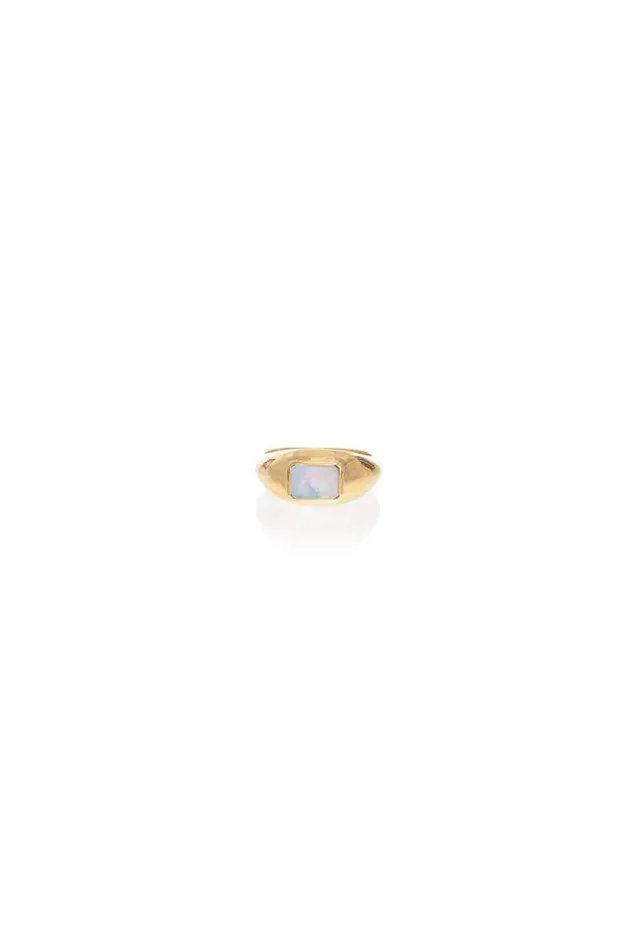 Gabriela Hearst Rings Women Small Ring 18k Gold With Mother Of Pearl Stone