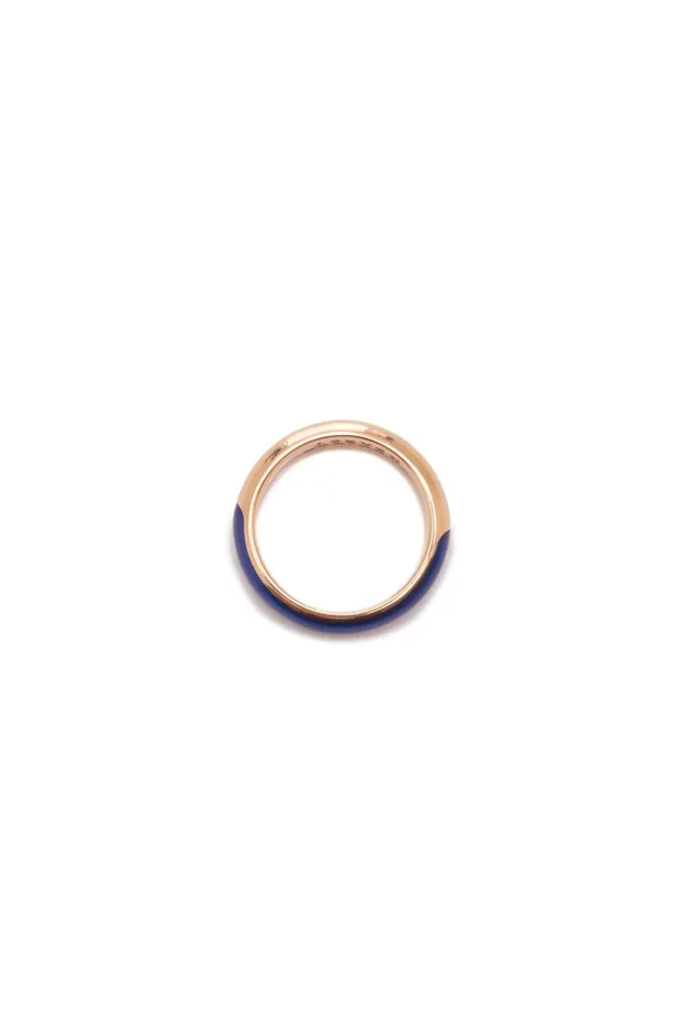 Gabriela Hearst Rings Women Vitreous Blue Enamel and 18K Gold Ring