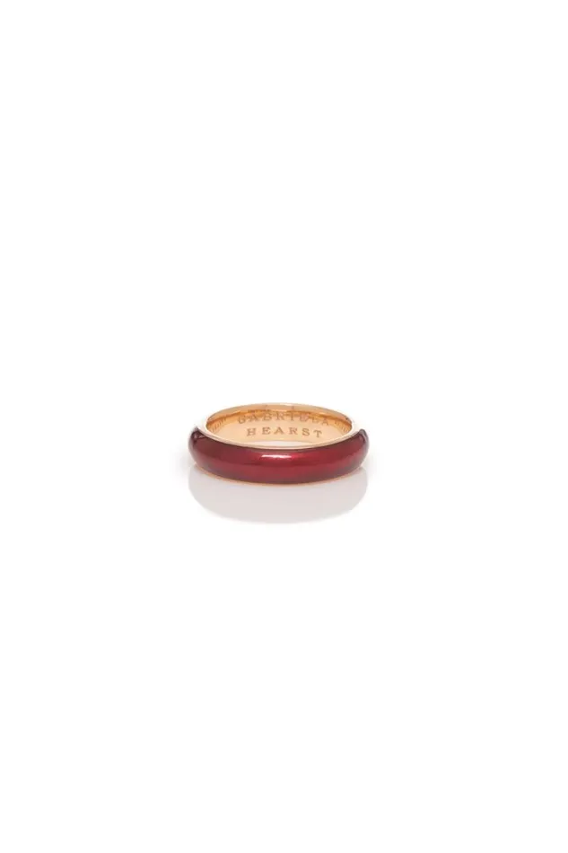 Gabriela Hearst Rings Women Vitreous Red Enamel and 18K Gold Ring