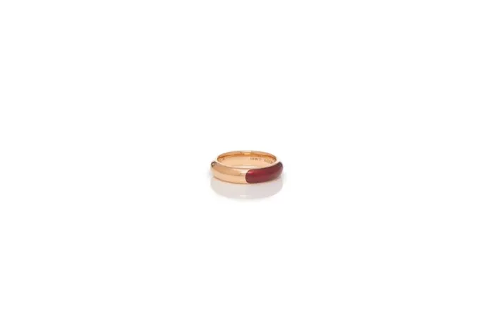 Gabriela Hearst Rings Women Vitreous Red Enamel and 18K Gold Ring
