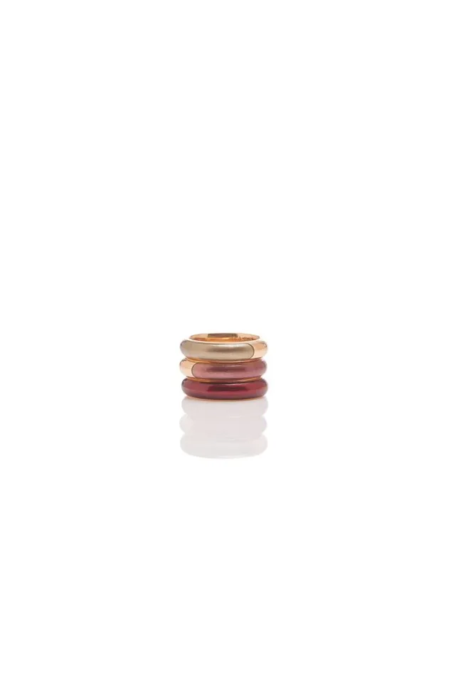 Gabriela Hearst Rings Women Vitreous Red Enamel and 18K Gold Ring