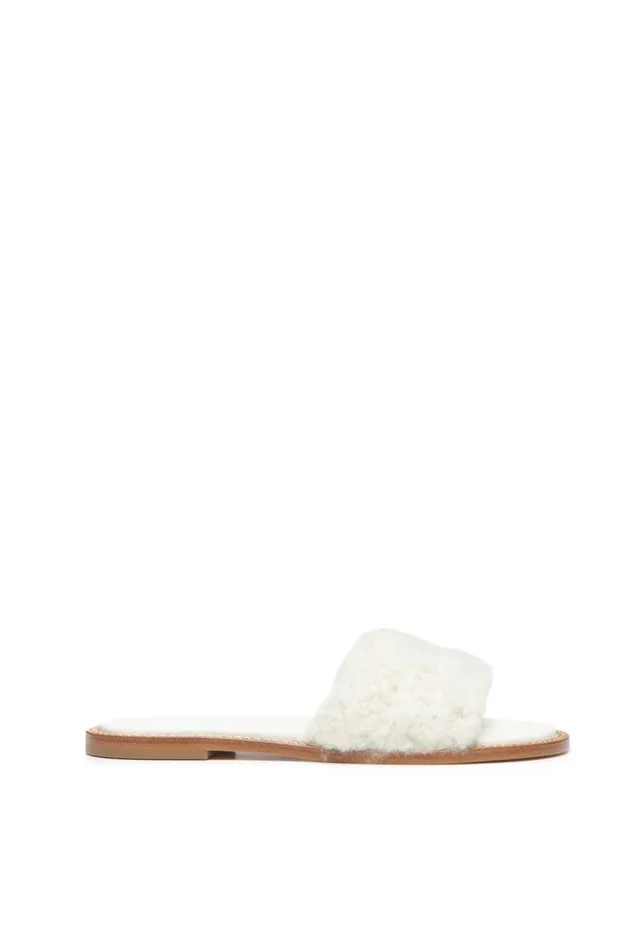 Gabriela Hearst Sandals Women Ballast Slide Sandal In Ivory Cashmere