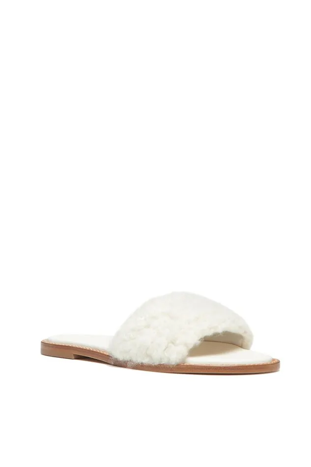 Gabriela Hearst Sandals Women Ballast Slide Sandal In Ivory Cashmere