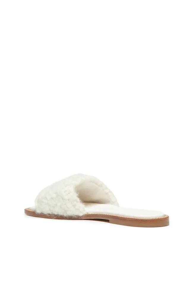 Gabriela Hearst Sandals Women Ballast Slide Sandal In Ivory Cashmere