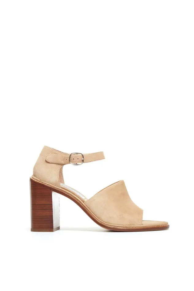 Gabriela Hearst Sandals Women Beau Heel In Beige Suede