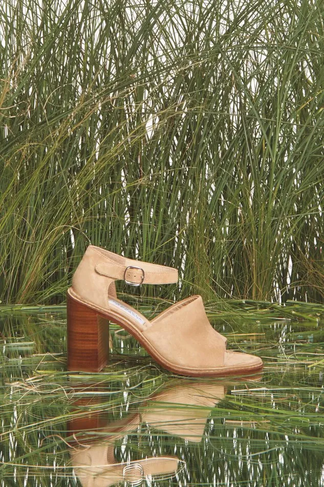 Gabriela Hearst Sandals Women Beau Heel In Beige Suede