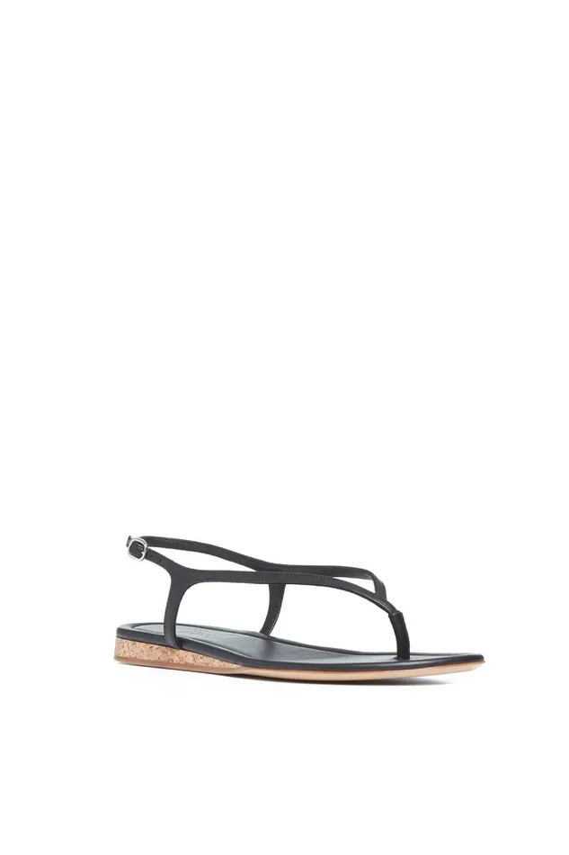 Gabriela Hearst Sandals Women Gia Flat Sandal In Black Leather
