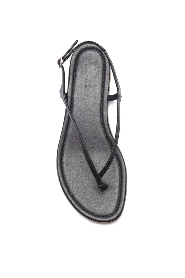 Gabriela Hearst Sandals Women Gia Flat Sandal In Black Leather