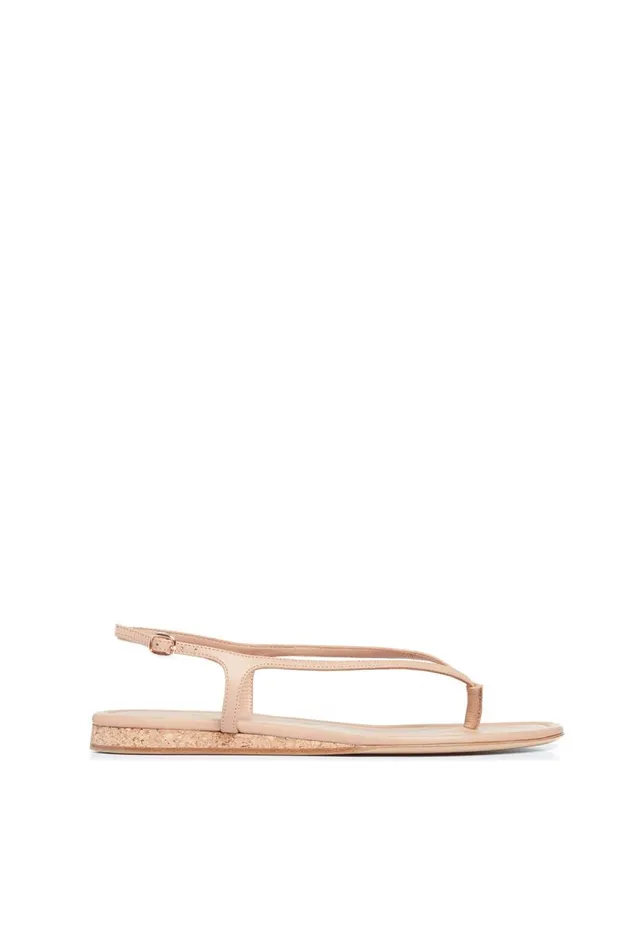 Gabriela Hearst Sandals Women Gia Flat Sandal In Dark Camel Leather