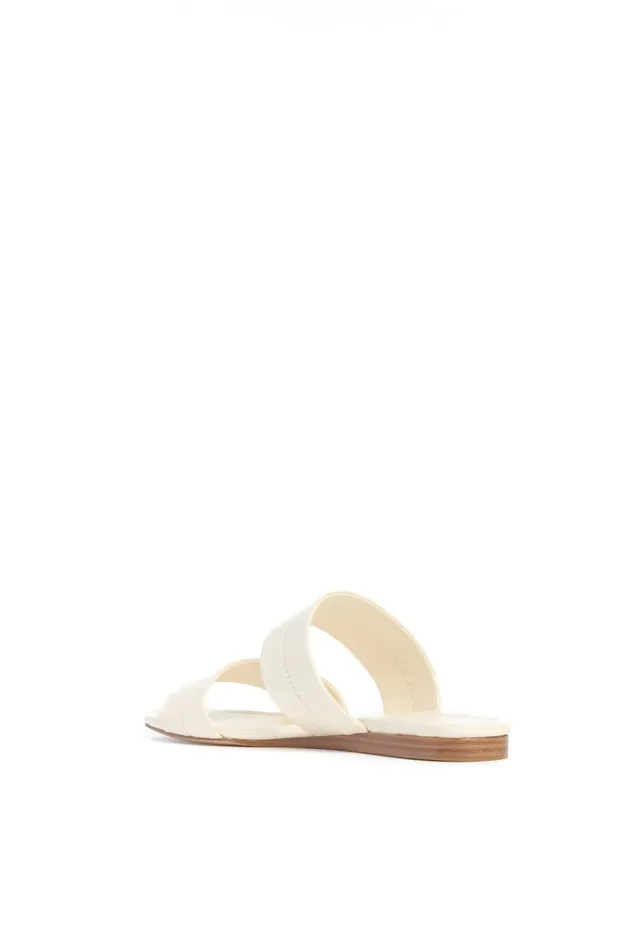 Gabriela Hearst Sandals Women Lora Flat Sandal In Cream Nappa Leather