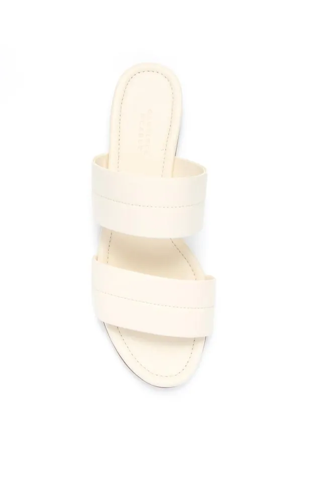 Gabriela Hearst Sandals Women Lora Flat Sandal In Cream Nappa Leather